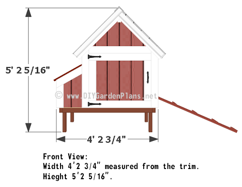 chicken coop front view