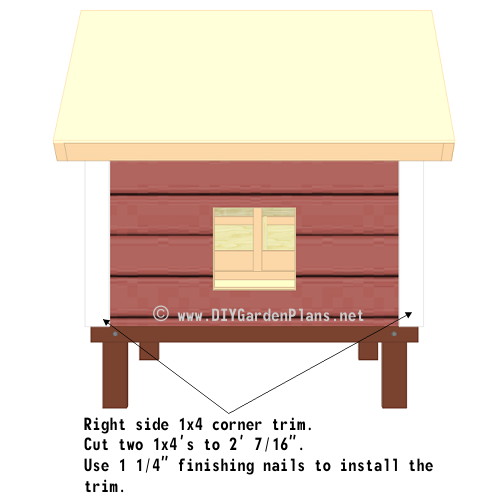 chicken coop building plans trim 4 x4 chicken coop right side trim