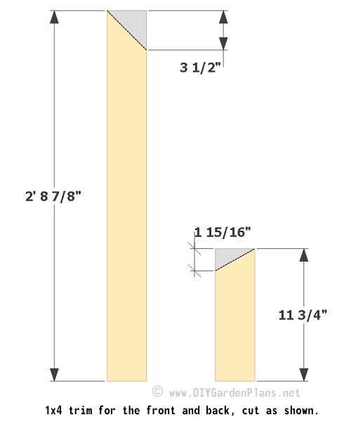 Front back trim details.