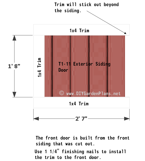 Front door trim details.