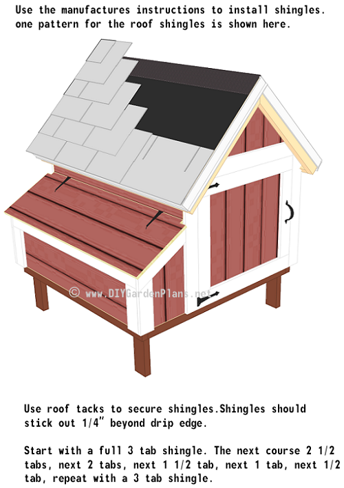 Shingle pattern instructions.