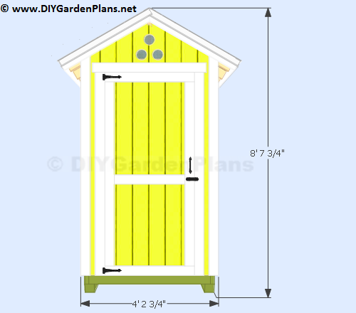 small shed front view