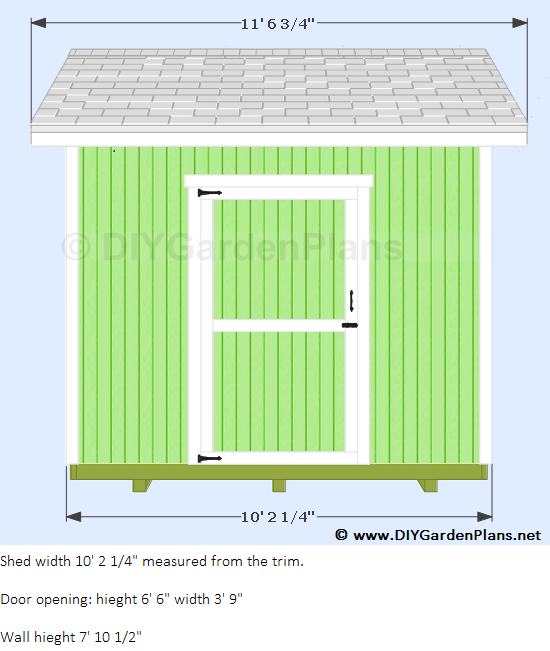 10 x8 gable shed plans 005