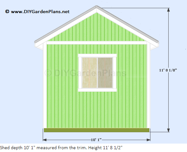 Sheds Ottors: 8 x 10 gable shed plans