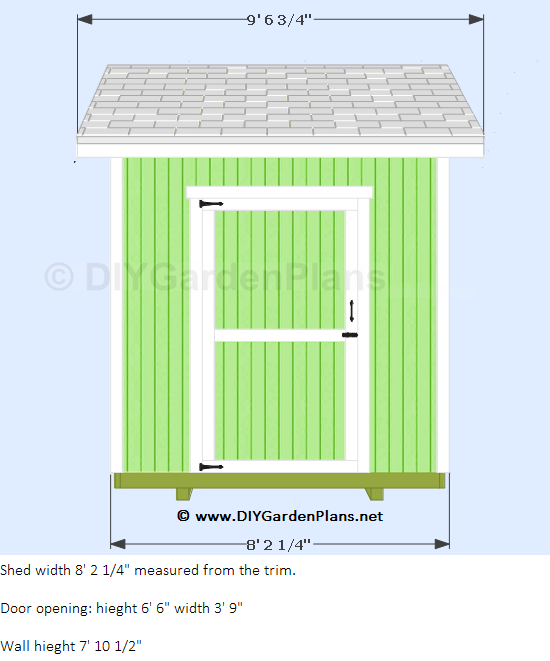 x8' Gable Shed