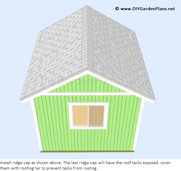 Shed Roof Ridge Cap Shingles