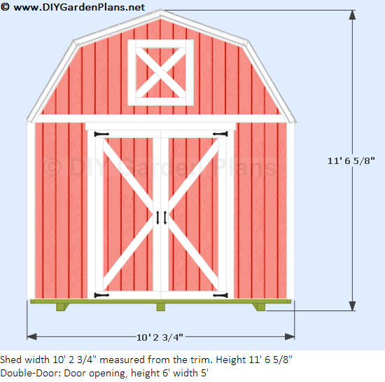 10'x12' Gambrel Shed