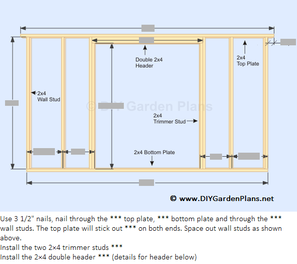 How to Build the Gambrel Shed Back Wall &amp; Front Wall