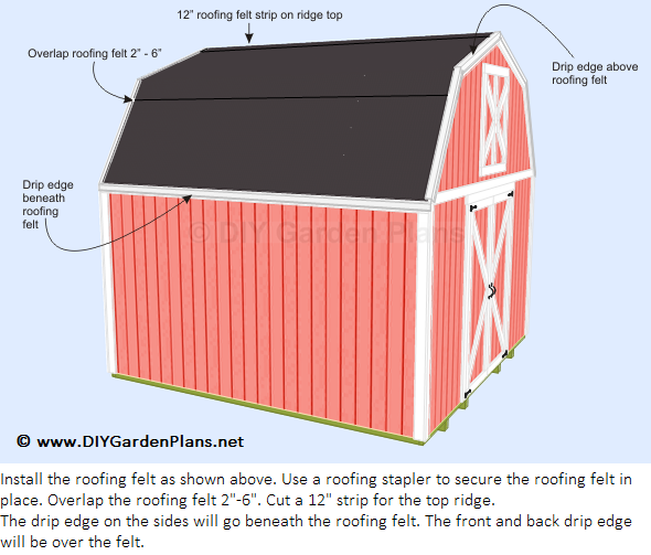 Shingle Gambrel Roof Shed