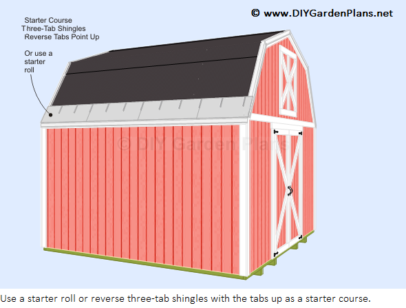 How To Install The Gambrel Shed Roof Shingles