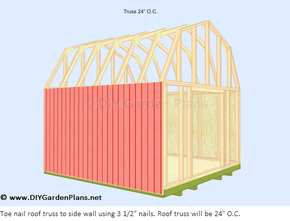 Gambrel Roof Shed Plans