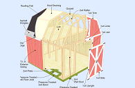 Floor / Cut List: Saltbox Shed Plans - Page 4