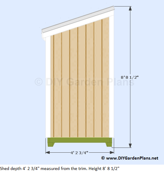 Plans For A 4'x8' Lean To Shed