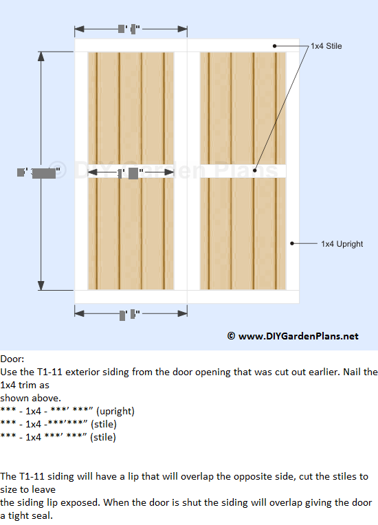 Shed Door Plans