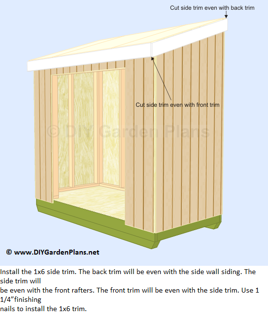 How To Cut And Install The Lean To Shed Trim And Soffit