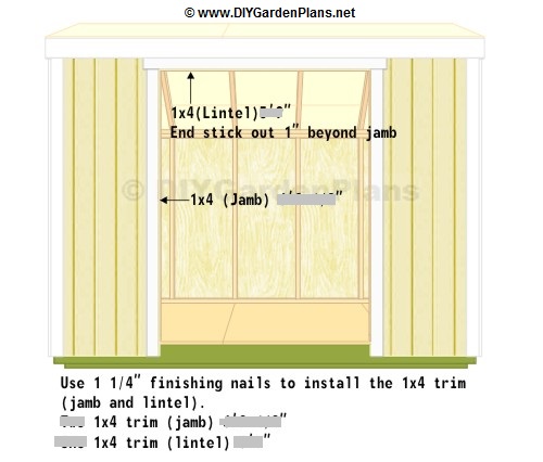 how to build the shed door for the saltbox shed