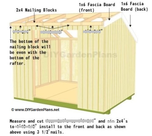 saltbox shed nailing block 