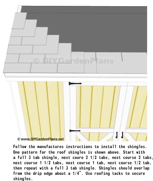 shingle pattern on saltbox shed