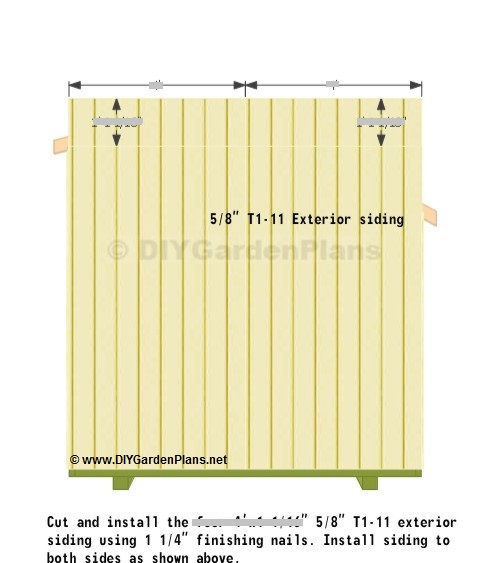 8 X 10 Saltbox Shed Plans