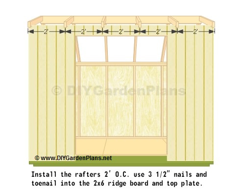 saltbox shed plans truss 24 on center