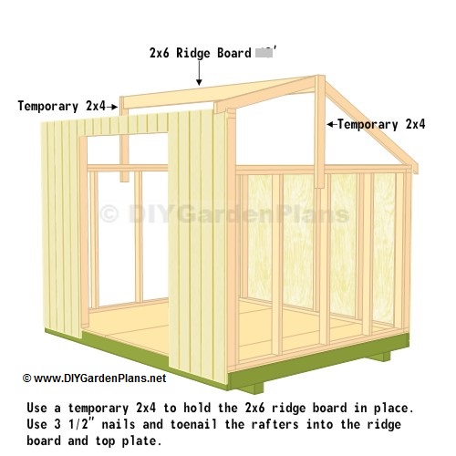 8 X 10 Saltbox Shed Plans